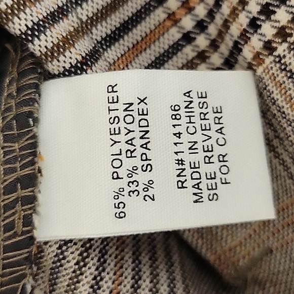 Adyson Parker women's Wide Leg Plaid Pants, Sz 10. New With Tags - Picture 7 of 7